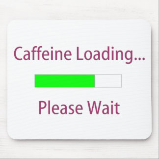 Alfombrilla De Ratón Cafeína que carga Mousepad