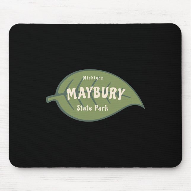 Alfombrilla De Ratón Caída del Parque Estatal Maybury en Michigan deja  (Frente)