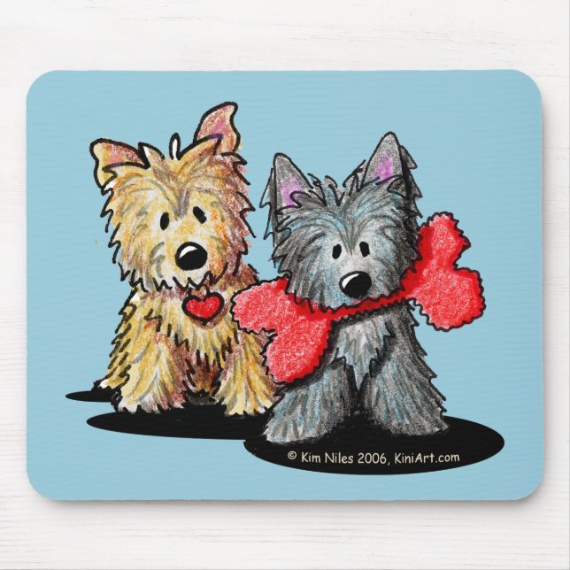Alfombrilla De Ratón Cairn Terrier Duo Mouse Pad (Frente)