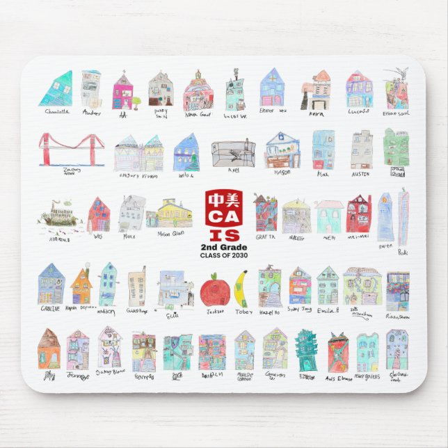 Alfombrilla De Ratón CAIS 2º grado Mousepad - Clase de 2030 (Frente)