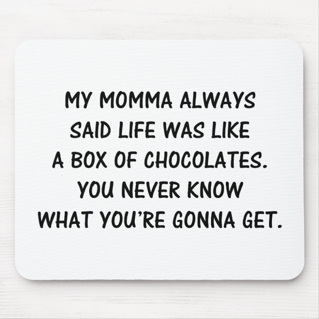 Alfombrilla De Ratón Caja de chocolates (Frente)