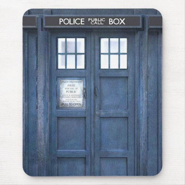 Alfombrilla De Ratón Caja de llamada divertida (Frente)