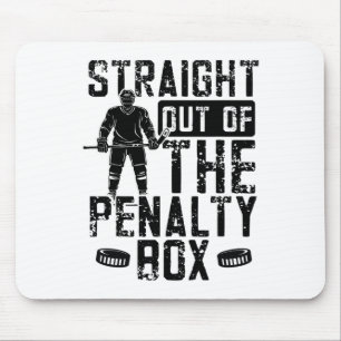 Alfombrilla De Ratón Caja de penalización divertida de hockey sobre hie