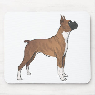 Alfombrilla De Ratón Caja de regalo de perro de dibujos animados adorab