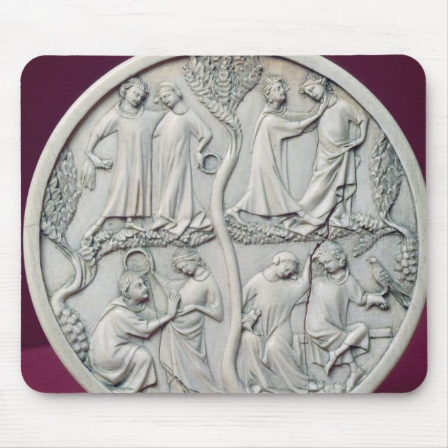 Alfombrilla De Ratón Caja del espejo que representa las escenas (Frente)