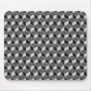Alfombrilla De Ratón Cajas cromadas 3-d - gris hematita