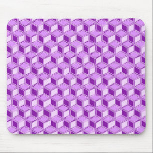 Alfombrilla De Ratón Cajas cromadas 3d - violeta violeta