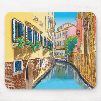 Alfombrilla De Ratón Cajas de ventana a lo largo del canal