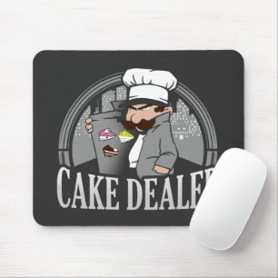 Alfombrilla De Ratón Cake Dealer Funny Bakery Dueño de la mordaza
