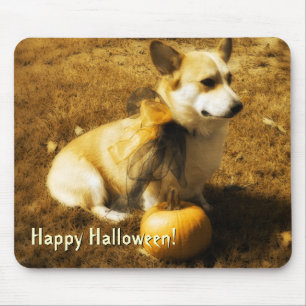 Alfombrilla De Ratón Calabaza Corgi Mousepad