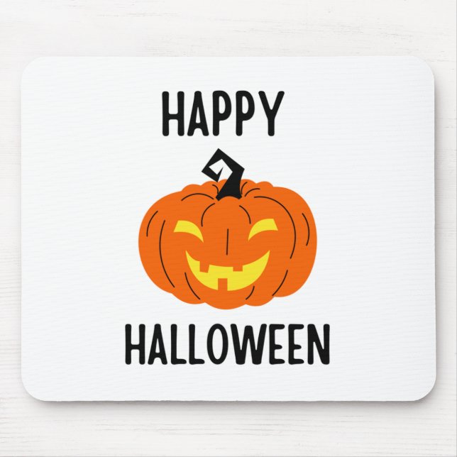 Alfombrilla De Ratón Calabaza de Halloween (Frente)