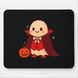 Alfombrilla De Ratón Calabaza de Halloween con la camiseta fantasma de
