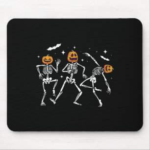 Alfombrilla De Ratón Calabaza de Halloween de esqueleto 