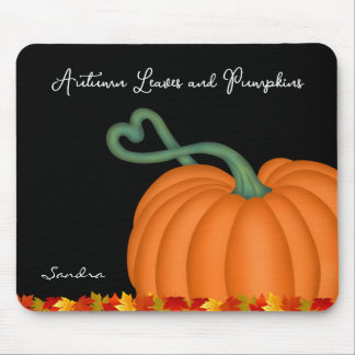 Alfombrilla De Ratón Calabaza de otoño personalizada deja almohadilla d