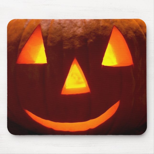 Alfombrilla De Ratón Calabaza feliz (Frente)
