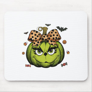 Alfombrilla De Ratón Calabaza Grinc Calabaza Calabaza Halloween Spooky 