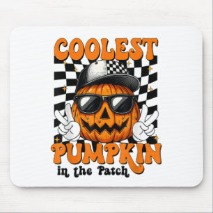 Alfombrilla De Ratón Calabaza más fría del parche Halloween Shirt Boy K