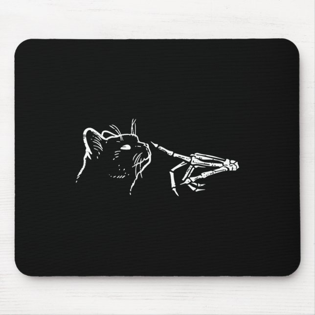 Alfombrilla De Ratón Calabaza Skeleton Hand Boop Spookokon Black Mom Ha (Frente)