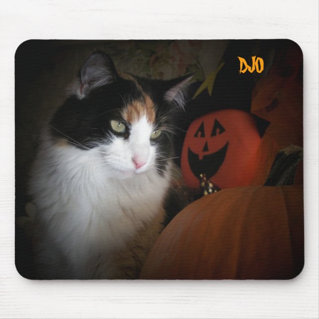 Alfombrilla De Ratón Calabaza y Calico (Frente)