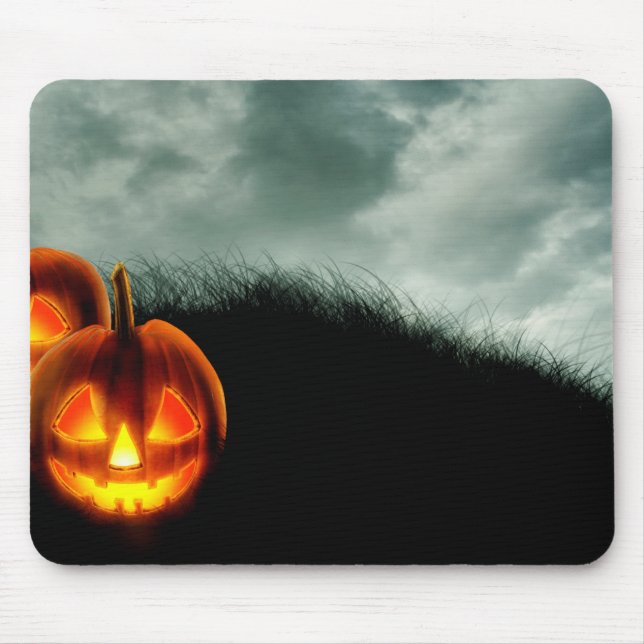 Alfombrilla De Ratón Calabazas de Halloween (Frente)