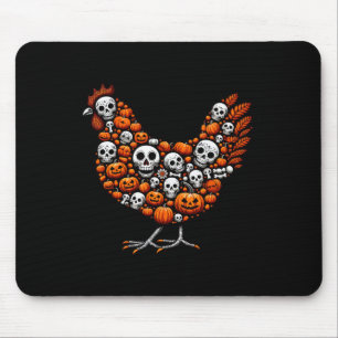 Alfombrilla De Ratón Calabazas talladas Halloween Pollo Cute forma Farm
