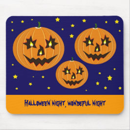 Alfombrilla De Ratón calabazas voladoras de halloween