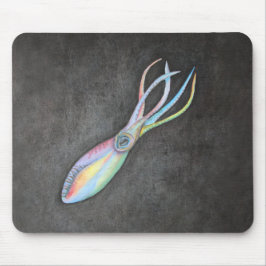 Alfombrilla De Ratón Calamar Mousepad del arco iris