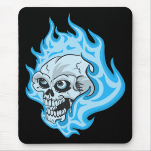 Alfombrilla De Ratón Calavera azul