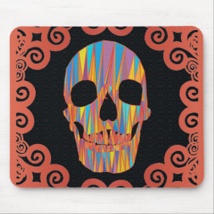 Alfombrilla De Ratón Calavera colorida