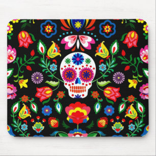 Alfombrilla De Ratón Calavera de azúcar, Día de los Muertos #18