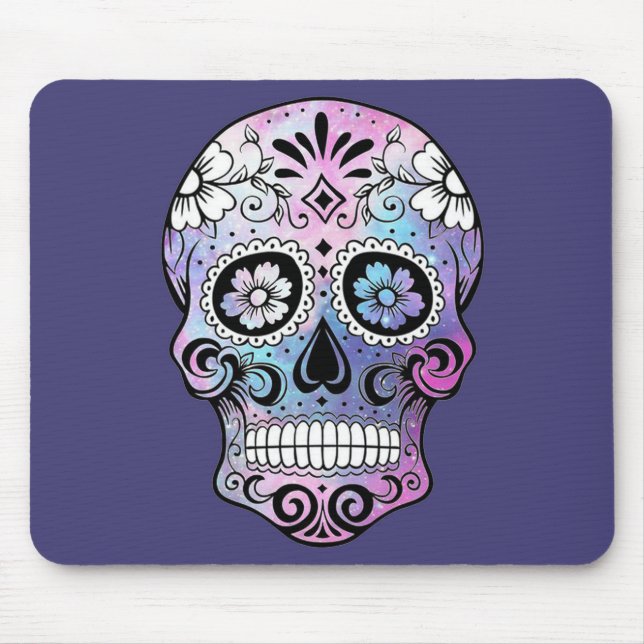 Alfombrilla De Ratón Calavera de azúcar, Día de los Muertos #23 (Frente)