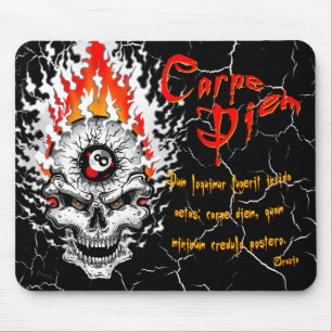 Alfombrilla De Ratón Calavera de carpe diem