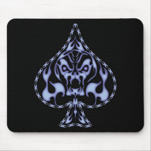 Alfombrilla De Ratón Calavera de espasto azul