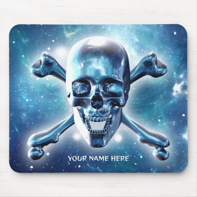 Alfombrilla De Ratón Calavera espacial. Personalizado (Frente)