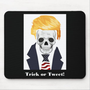 Alfombrilla De Ratón Calavera espeluznante de Halloween Donald Trump