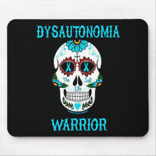 Alfombrilla De Ratón Calavera guerrera/azucarera... Disautonomía
