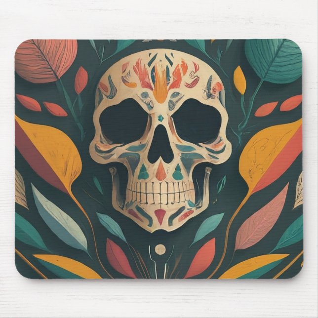 Alfombrilla De Ratón Calavera humana (Frente)