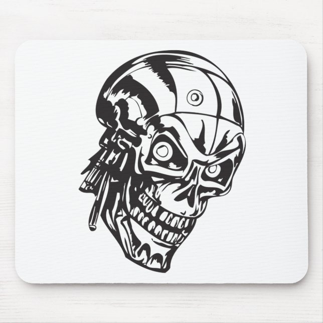 Alfombrilla De Ratón Calavera humana 146 (Frente)