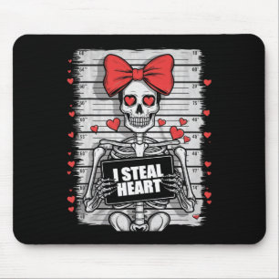 Alfombrilla De Ratón Calavera Mugshot Roba Corazones San Valentín De Es