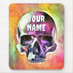 Alfombrilla De Ratón Calavera pintada. Personalizado