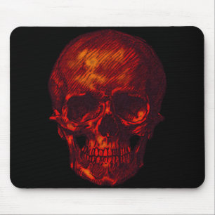 Alfombrilla De Ratón Calavera roja
