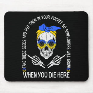 Alfombrilla De Ratón Calavera toma estas semillas y ponlas en tu bolsil