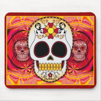Alfombrilla De Ratón Calaveras rojo Mousepad