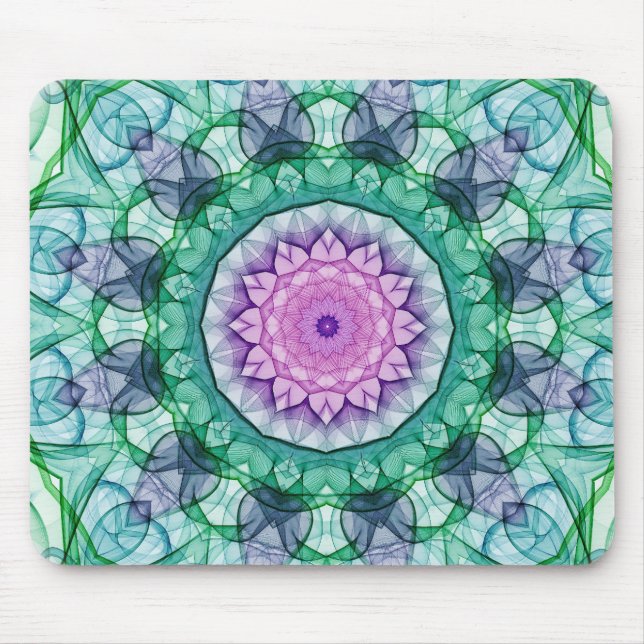 Alfombrilla De Ratón Caleidoscopio del lirio de agua (Frente)