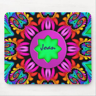 Alfombrilla De Ratón Caleidoscopio lindo, mousepad de los espirales con