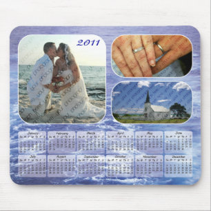 Alfombrilla De Ratón Calendario 2011 de las fotos del océano Mousepad