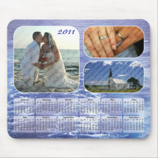Alfombrilla De Ratón Calendario 2011 de las fotos del océano Mousepad