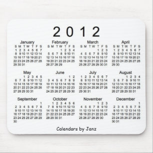Alfombrilla De Ratón Calendario 2012