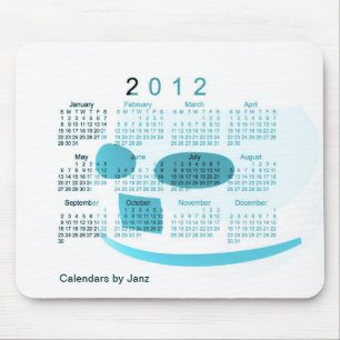 Alfombrilla De Ratón Calendario 2012 de escritorio