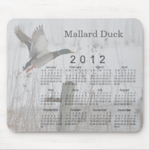Alfombrilla De Ratón Calendario 2012 del pájaro